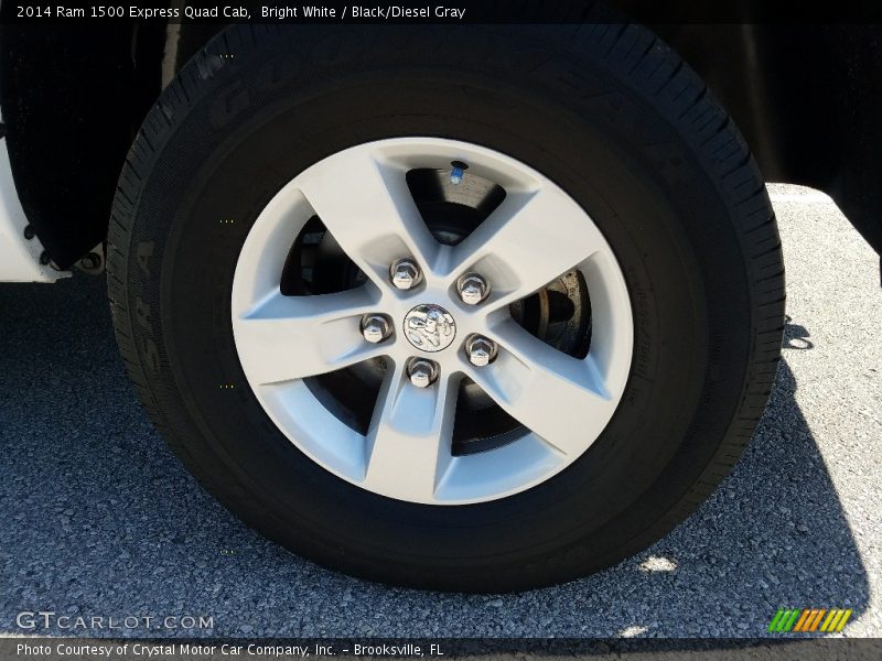 Bright White / Black/Diesel Gray 2014 Ram 1500 Express Quad Cab