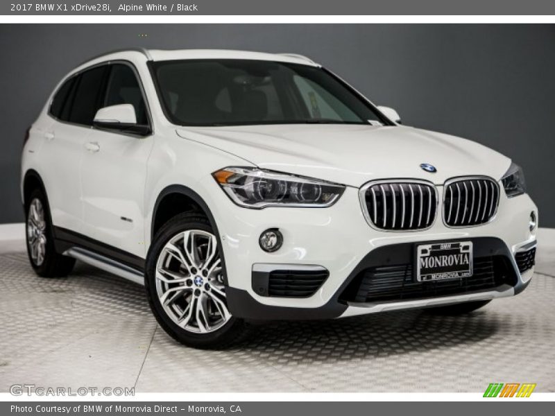 Alpine White / Black 2017 BMW X1 xDrive28i