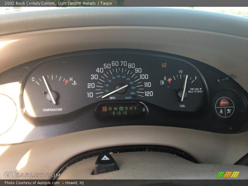 Light Sandrift Metallic / Taupe 2002 Buick Century Custom