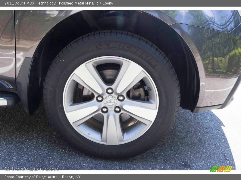 Polished Metal Metallic / Ebony 2011 Acura MDX Technology