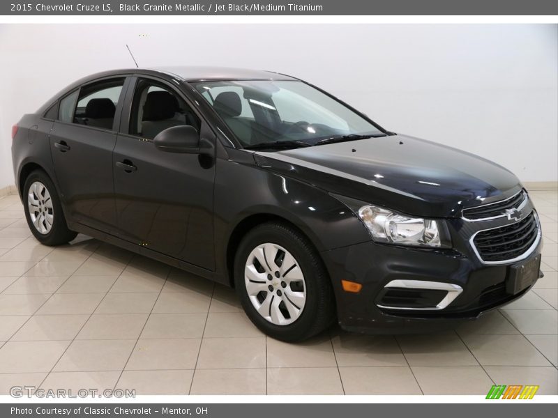 Black Granite Metallic / Jet Black/Medium Titanium 2015 Chevrolet Cruze LS