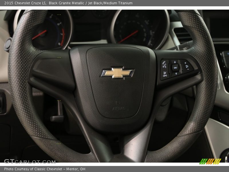 Black Granite Metallic / Jet Black/Medium Titanium 2015 Chevrolet Cruze LS