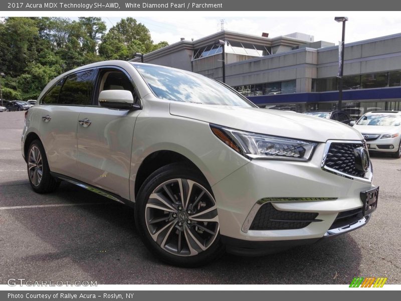 White Diamond Pearl / Parchment 2017 Acura MDX Technology SH-AWD