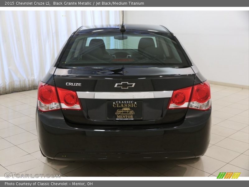 Black Granite Metallic / Jet Black/Medium Titanium 2015 Chevrolet Cruze LS