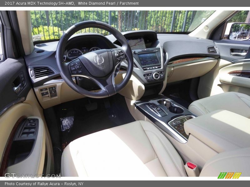 White Diamond Pearl / Parchment 2017 Acura MDX Technology SH-AWD