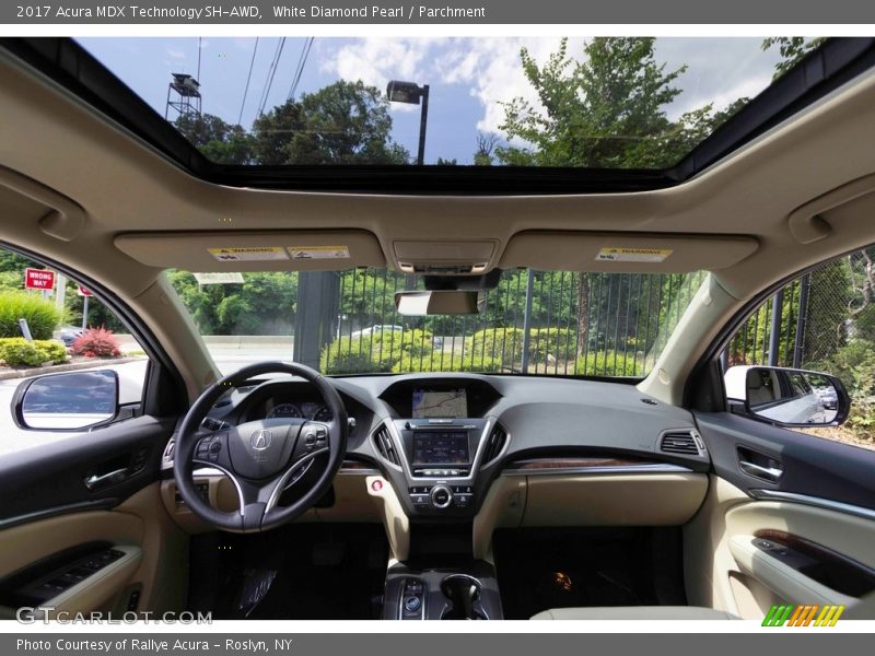 White Diamond Pearl / Parchment 2017 Acura MDX Technology SH-AWD