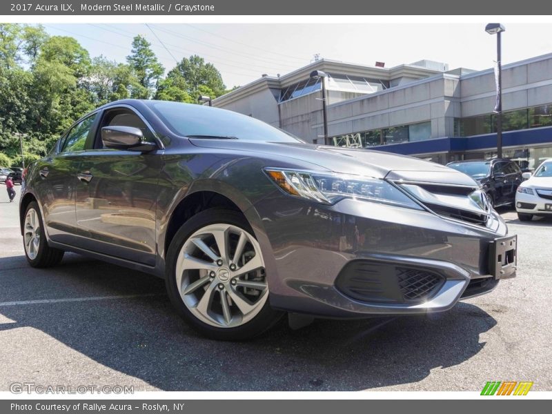 Modern Steel Metallic / Graystone 2017 Acura ILX