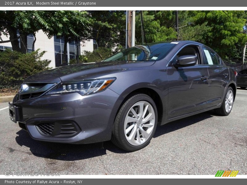 Modern Steel Metallic / Graystone 2017 Acura ILX