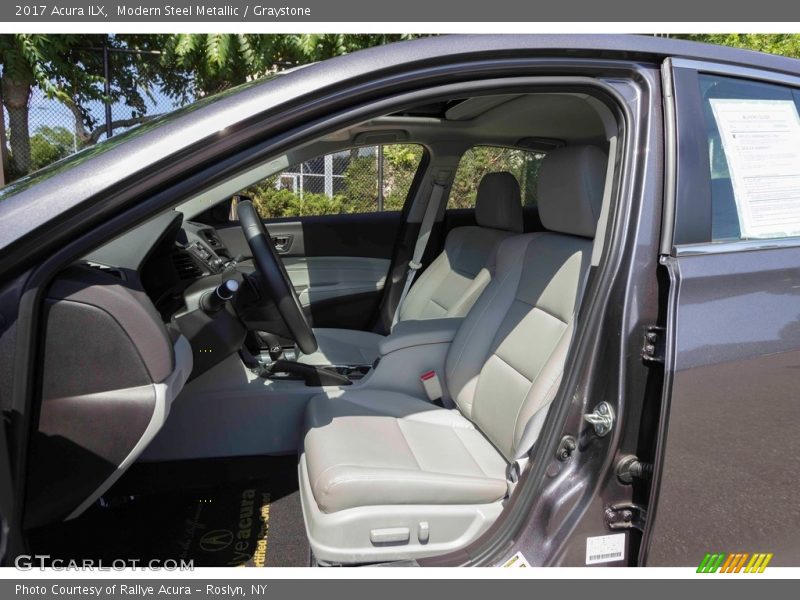 Modern Steel Metallic / Graystone 2017 Acura ILX