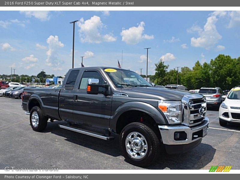 Magnetic Metallic / Steel 2016 Ford F250 Super Duty XLT Super Cab 4x4