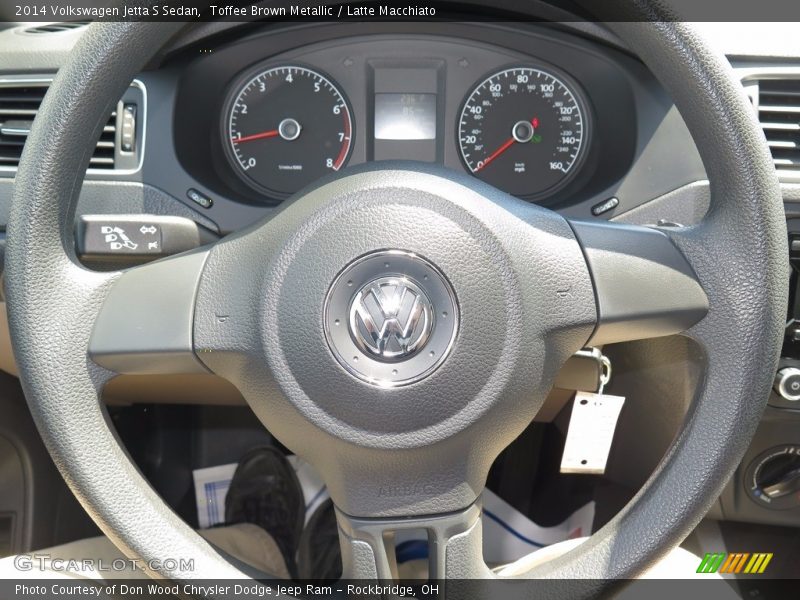 Toffee Brown Metallic / Latte Macchiato 2014 Volkswagen Jetta S Sedan