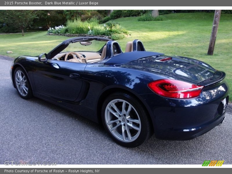 Dark Blue Metallic / Luxor Beige 2015 Porsche Boxster