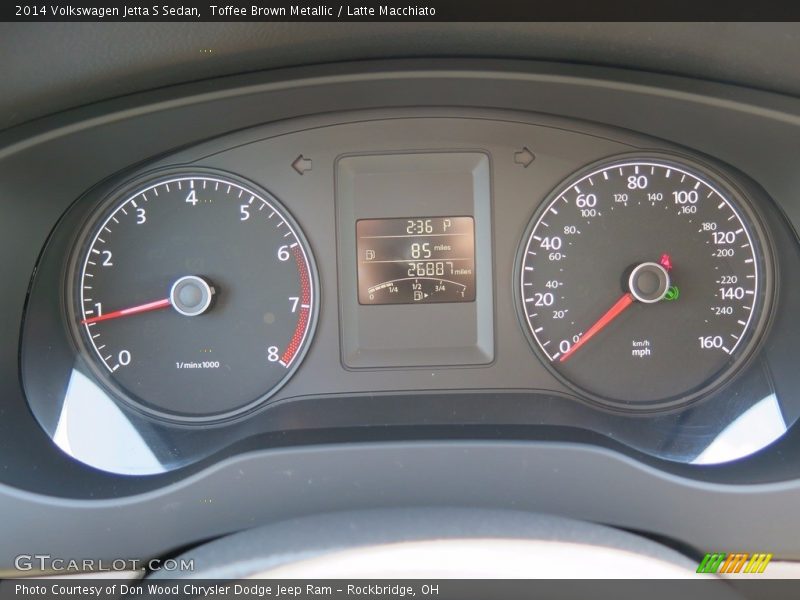 Toffee Brown Metallic / Latte Macchiato 2014 Volkswagen Jetta S Sedan