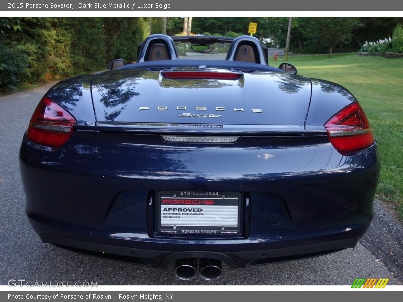 Dark Blue Metallic / Luxor Beige 2015 Porsche Boxster