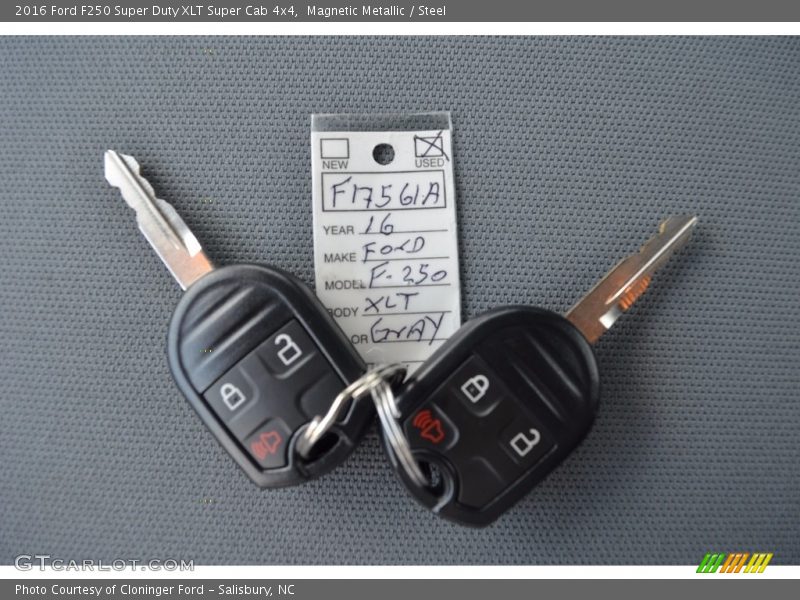 Magnetic Metallic / Steel 2016 Ford F250 Super Duty XLT Super Cab 4x4