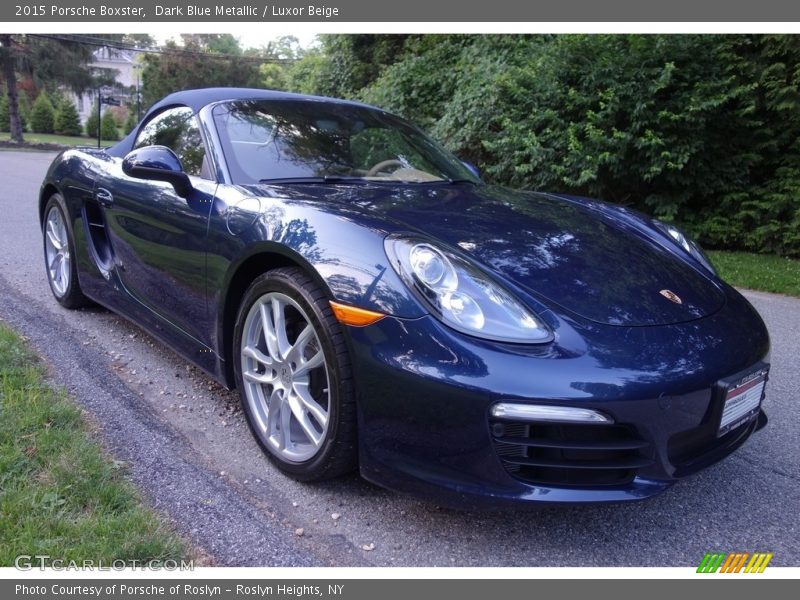 Dark Blue Metallic / Luxor Beige 2015 Porsche Boxster