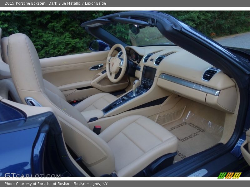 Dark Blue Metallic / Luxor Beige 2015 Porsche Boxster