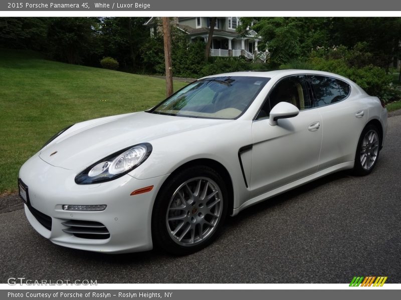 White / Luxor Beige 2015 Porsche Panamera 4S