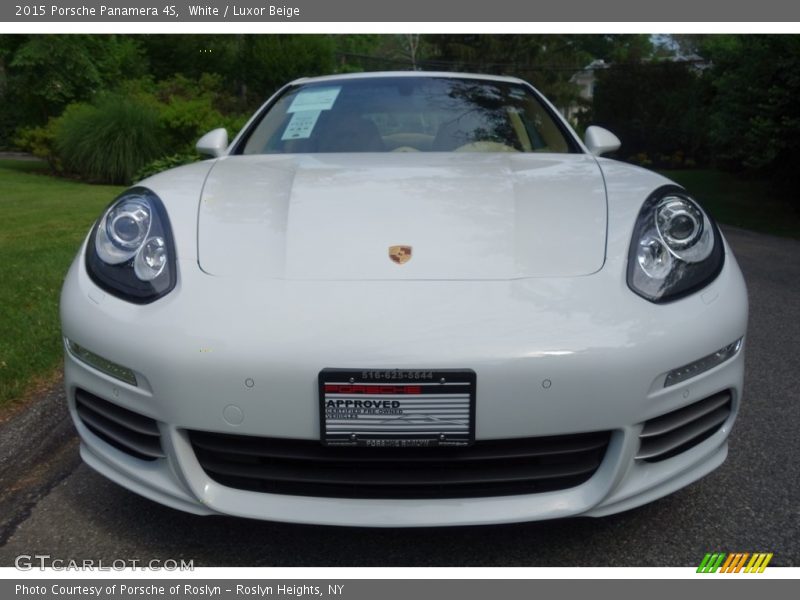 White / Luxor Beige 2015 Porsche Panamera 4S
