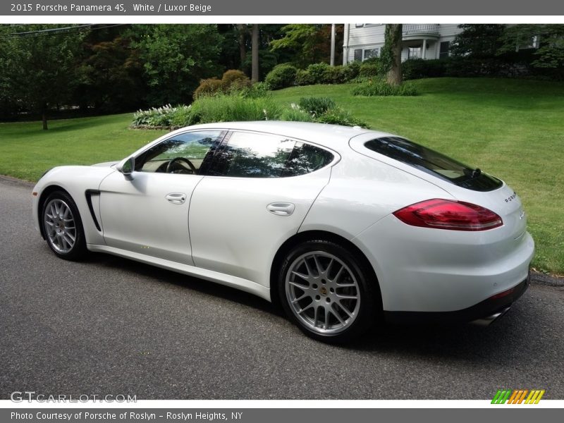 White / Luxor Beige 2015 Porsche Panamera 4S