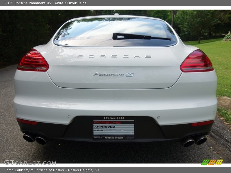 White / Luxor Beige 2015 Porsche Panamera 4S