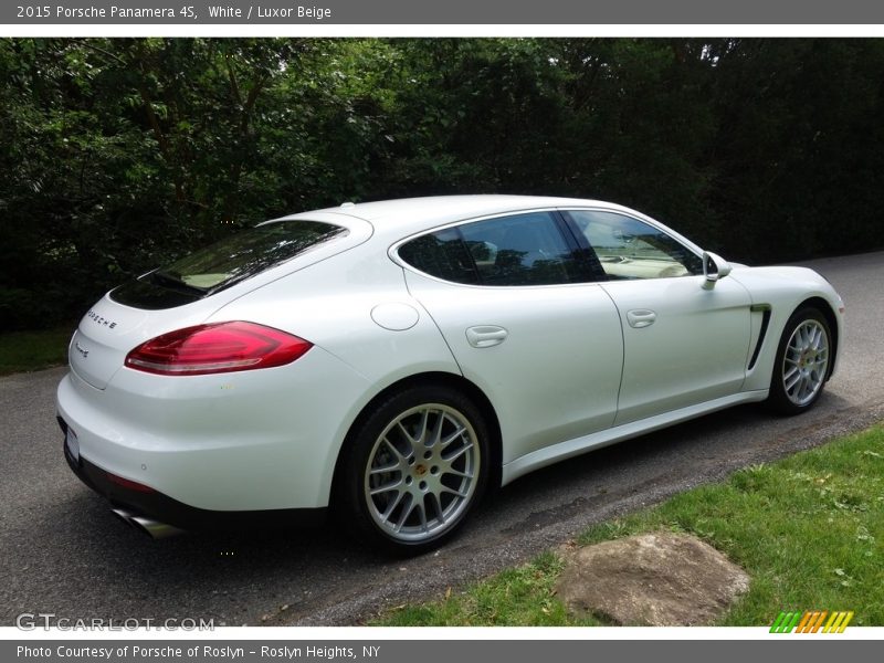 White / Luxor Beige 2015 Porsche Panamera 4S