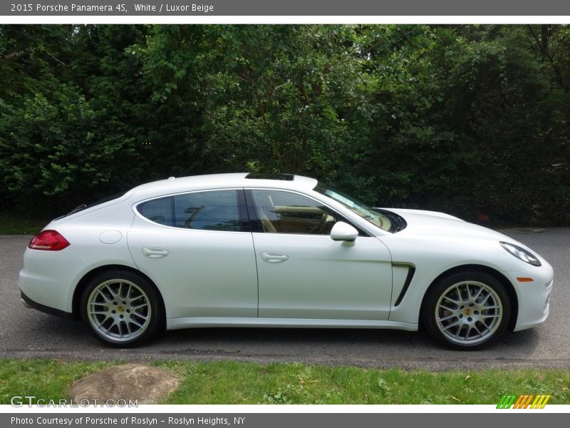 White / Luxor Beige 2015 Porsche Panamera 4S