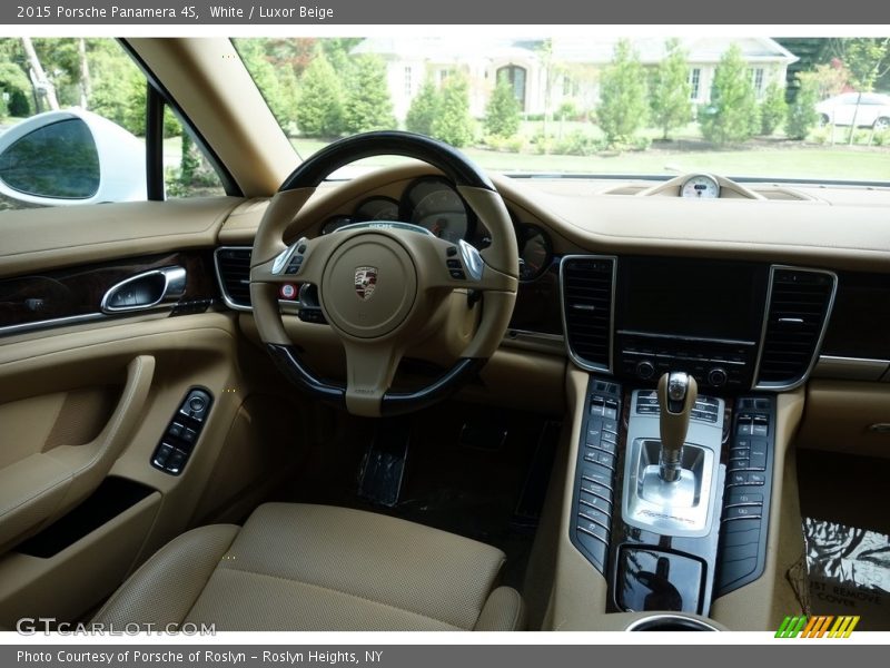 White / Luxor Beige 2015 Porsche Panamera 4S