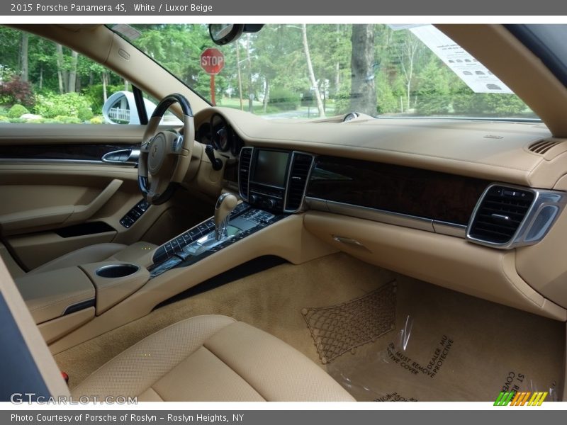 White / Luxor Beige 2015 Porsche Panamera 4S