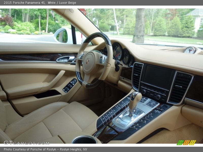 White / Luxor Beige 2015 Porsche Panamera 4S