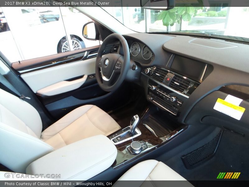 Deep Sea Blue Metallic / Oyster 2017 BMW X3 xDrive28i