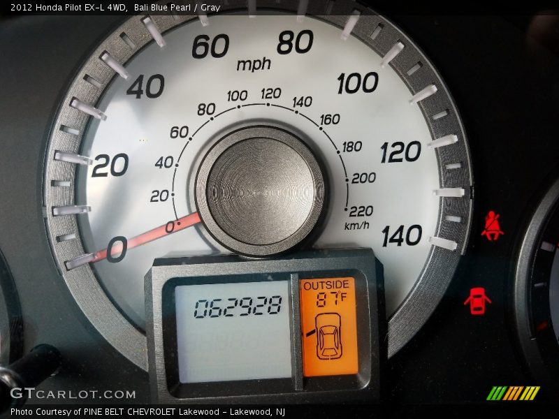 Bali Blue Pearl / Gray 2012 Honda Pilot EX-L 4WD