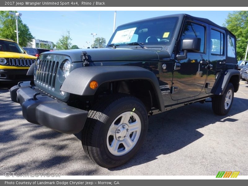 Rhino / Black 2017 Jeep Wrangler Unlimited Sport 4x4