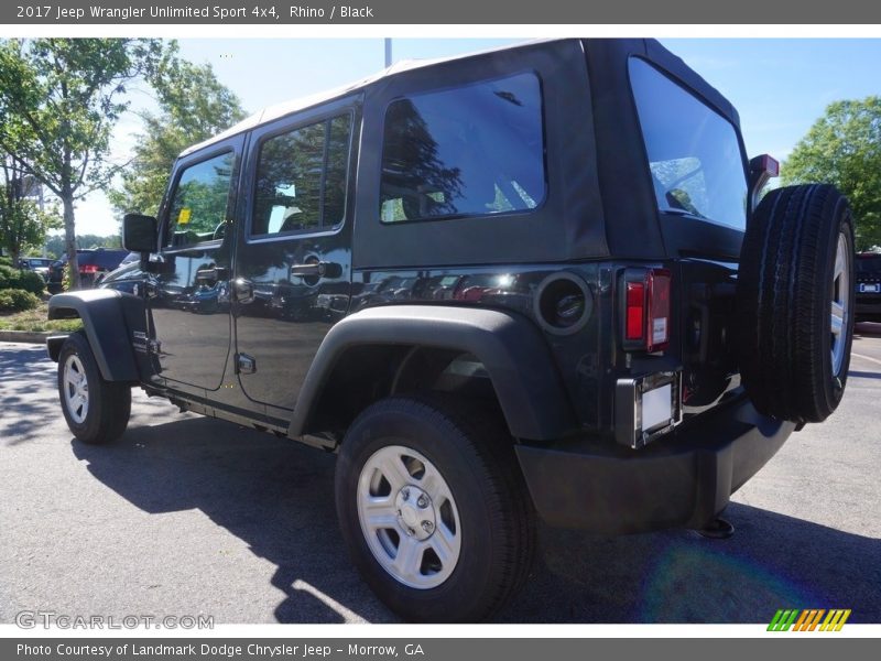 Rhino / Black 2017 Jeep Wrangler Unlimited Sport 4x4