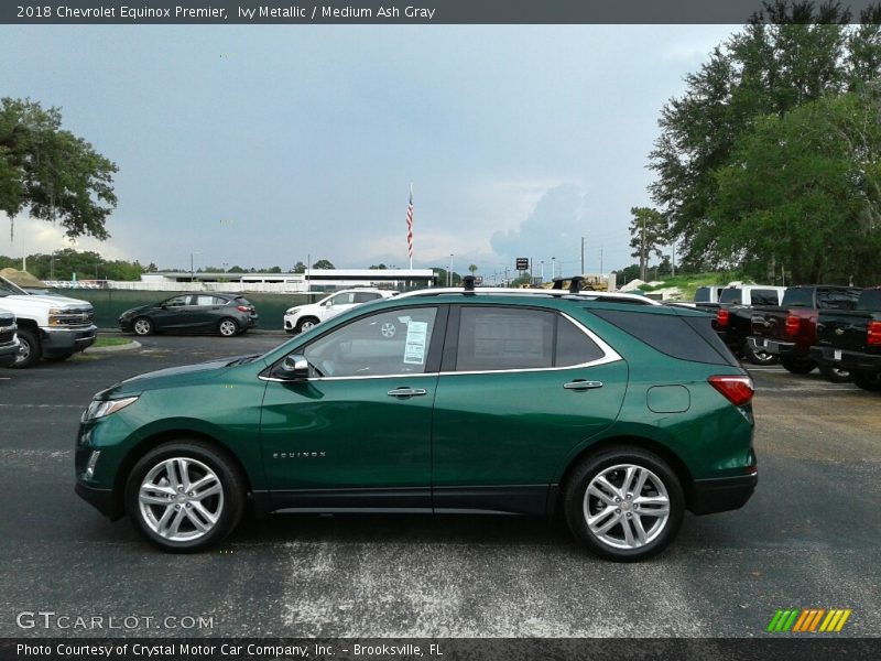 Ivy Metallic / Medium Ash Gray 2018 Chevrolet Equinox Premier