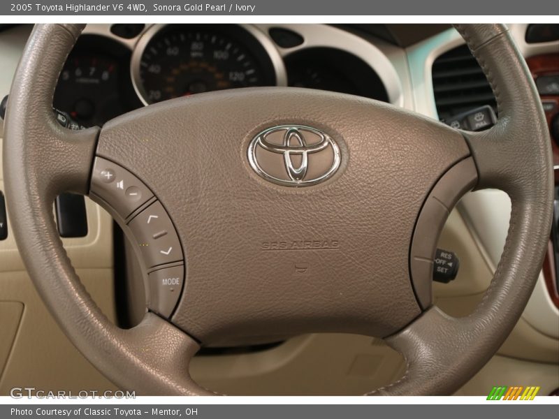 Sonora Gold Pearl / Ivory 2005 Toyota Highlander V6 4WD