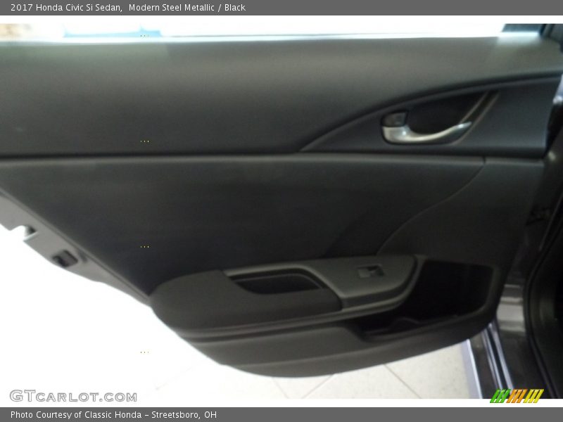 Modern Steel Metallic / Black 2017 Honda Civic Si Sedan