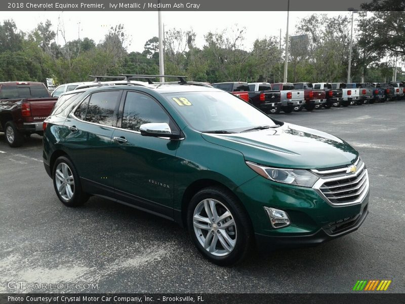 Ivy Metallic / Medium Ash Gray 2018 Chevrolet Equinox Premier