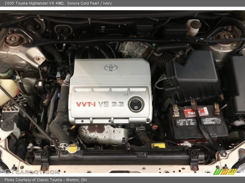 Sonora Gold Pearl / Ivory 2005 Toyota Highlander V6 4WD