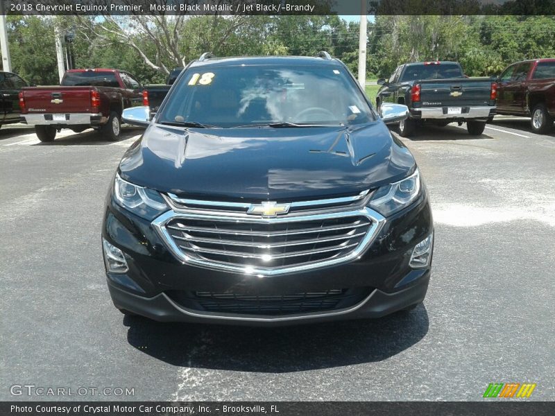 Mosaic Black Metallic / Jet Black/­Brandy 2018 Chevrolet Equinox Premier