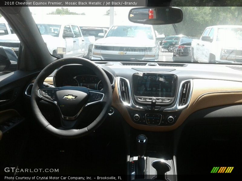 Mosaic Black Metallic / Jet Black/­Brandy 2018 Chevrolet Equinox Premier