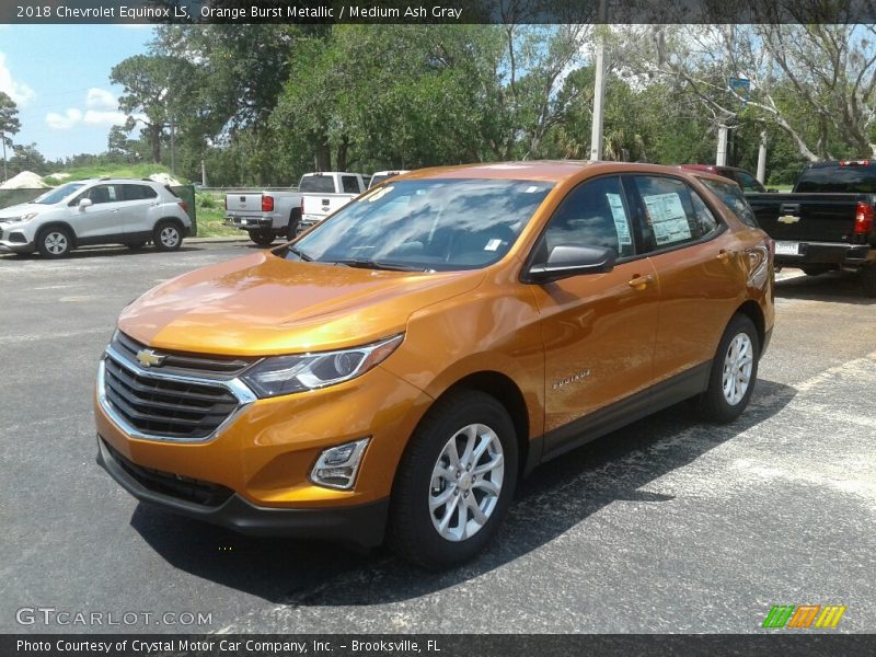 Orange Burst Metallic / Medium Ash Gray 2018 Chevrolet Equinox LS