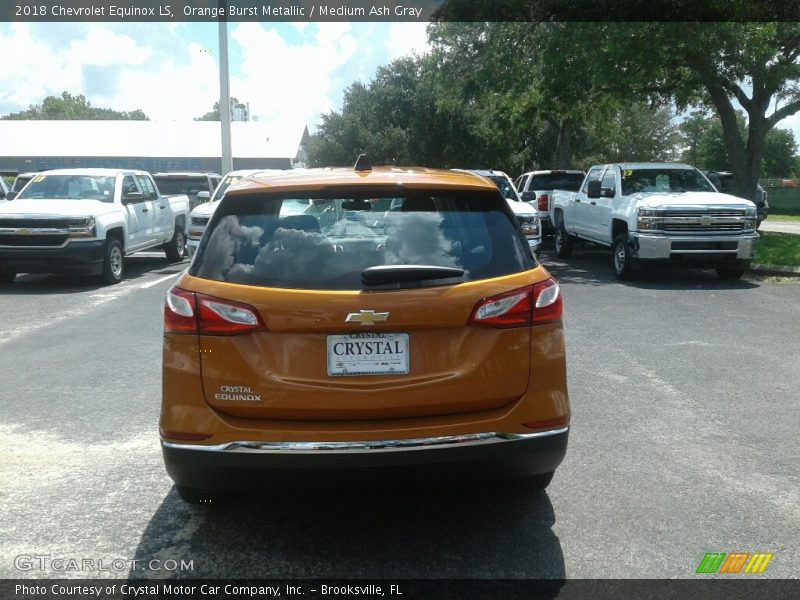 Orange Burst Metallic / Medium Ash Gray 2018 Chevrolet Equinox LS