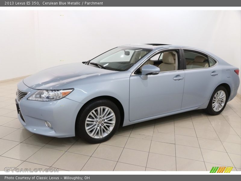 Cerulean Blue Metallic / Parchment 2013 Lexus ES 350
