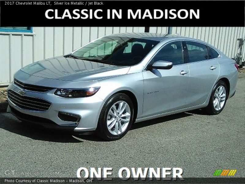 Silver Ice Metallic / Jet Black 2017 Chevrolet Malibu LT