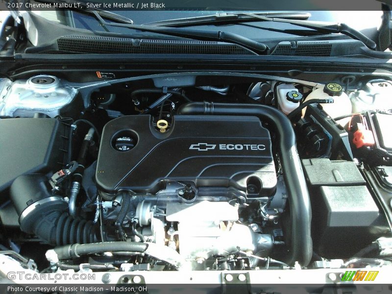 Silver Ice Metallic / Jet Black 2017 Chevrolet Malibu LT