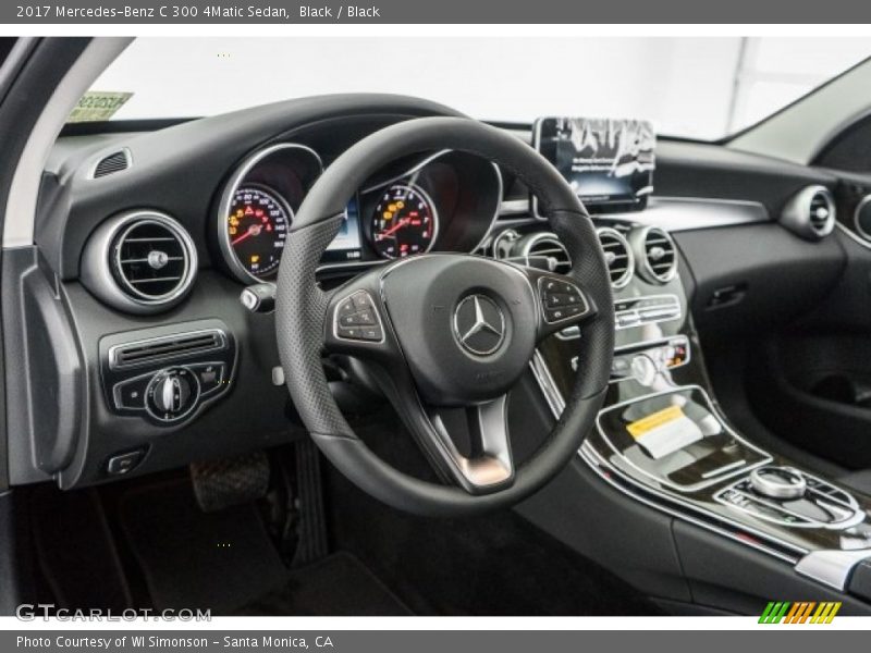 Black / Black 2017 Mercedes-Benz C 300 4Matic Sedan