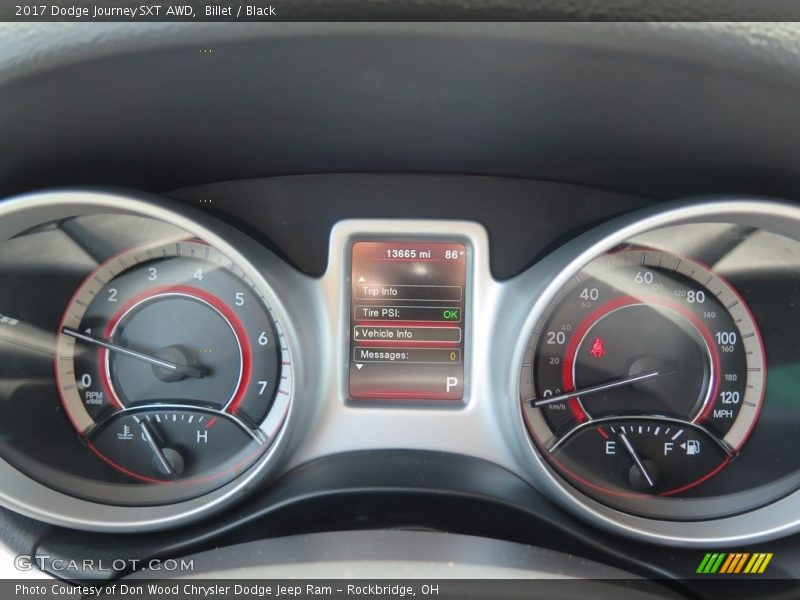 Billet / Black 2017 Dodge Journey SXT AWD