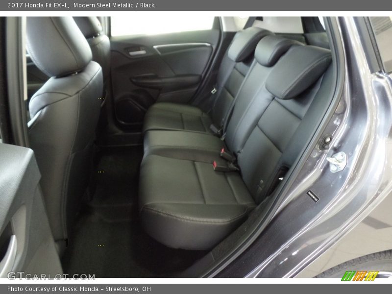 Modern Steel Metallic / Black 2017 Honda Fit EX-L
