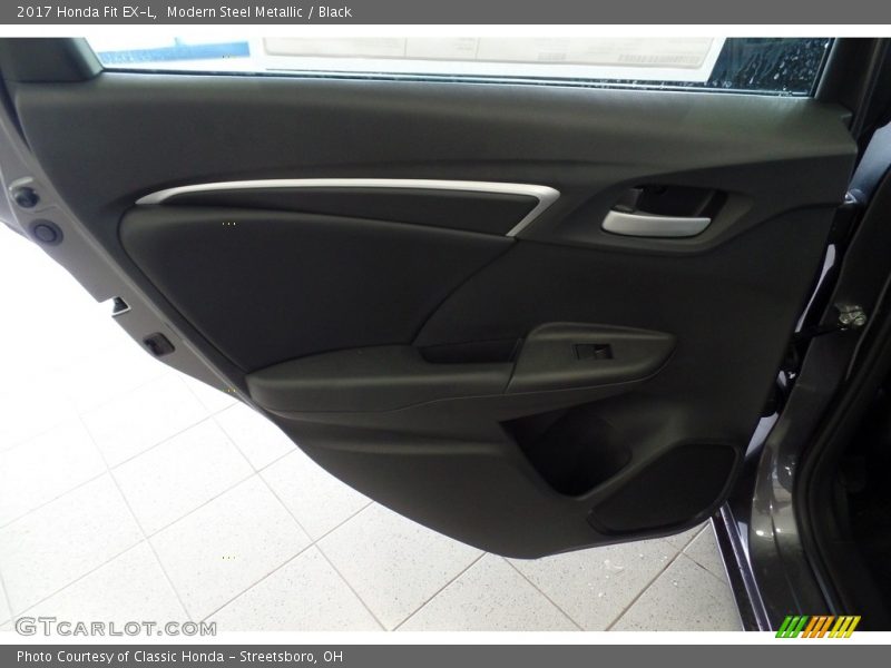 Modern Steel Metallic / Black 2017 Honda Fit EX-L